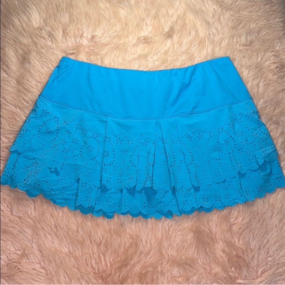 Lucky in Love Vibrant Blue Mini Skirt